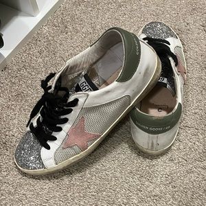 Golden goose super star glitter tongue